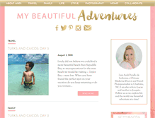 Tablet Screenshot of mybeautifuladventures.com